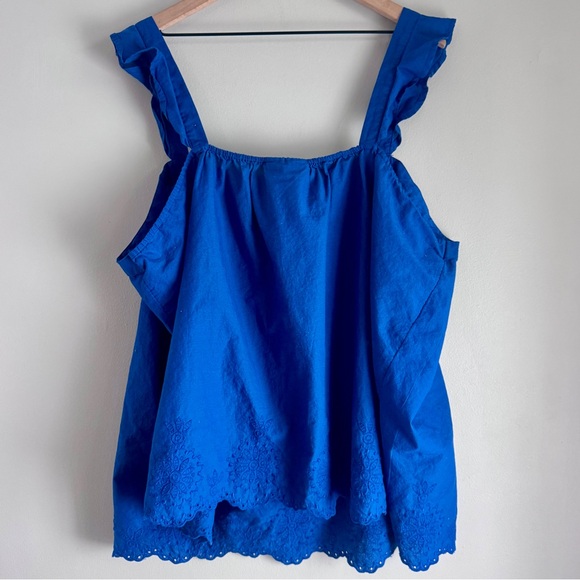 Lane Bryant Classic Square-Neck Sleeveless Embroidered Tank Plus Size 24 - Picture 4 of 9